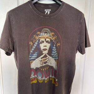 Lucky Brand Brown and Gray Short Sleeve Graphic Tee